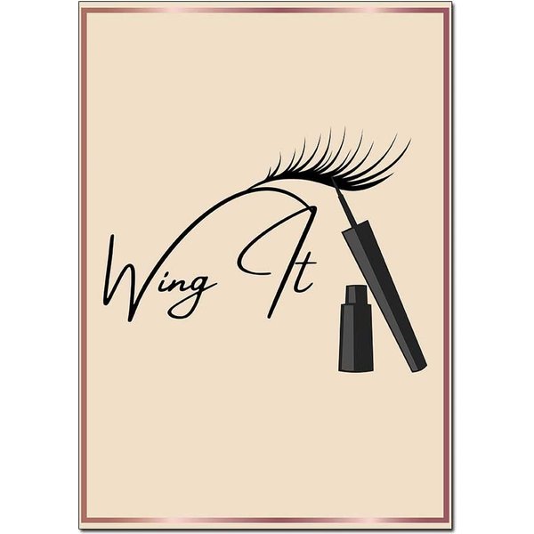 "Wing it" Wall Art Poster – Glam Up Your Space | Available in A3 & A4 Sizes