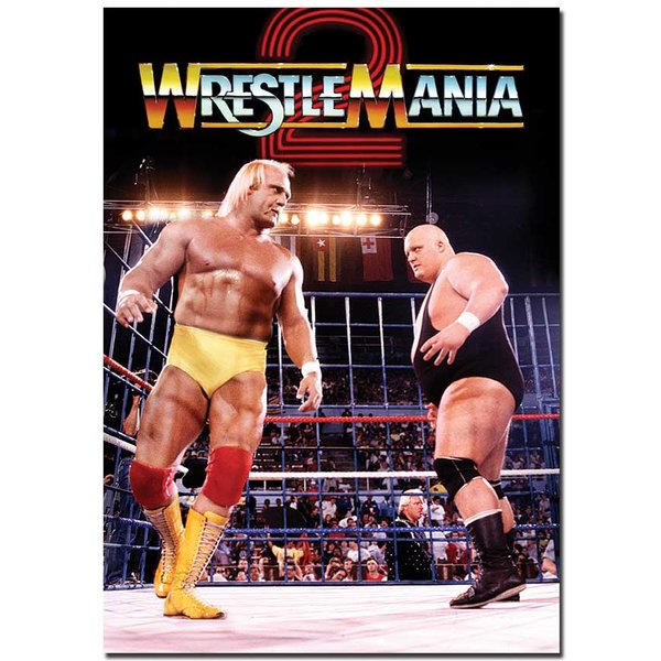 WWE WrestleMania 2 Poster | Classic & Official Wrestling Event Wall Art A4 A3