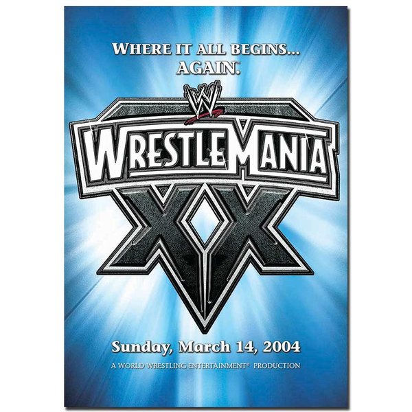 WWE WrestleMania 20 Poster | Classic & Official Wrestling Event Wall Art A4 A3