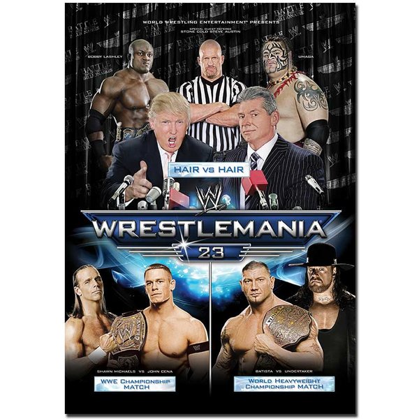 WWE WrestleMania 23 Poster | Classic & Official Wrestling Event Wall Art A4 A3