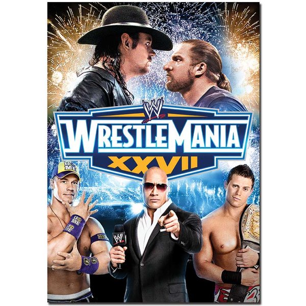 WWE WrestleMania 27 Poster | Classic & Official Wrestling Event Wall Art A4 A3