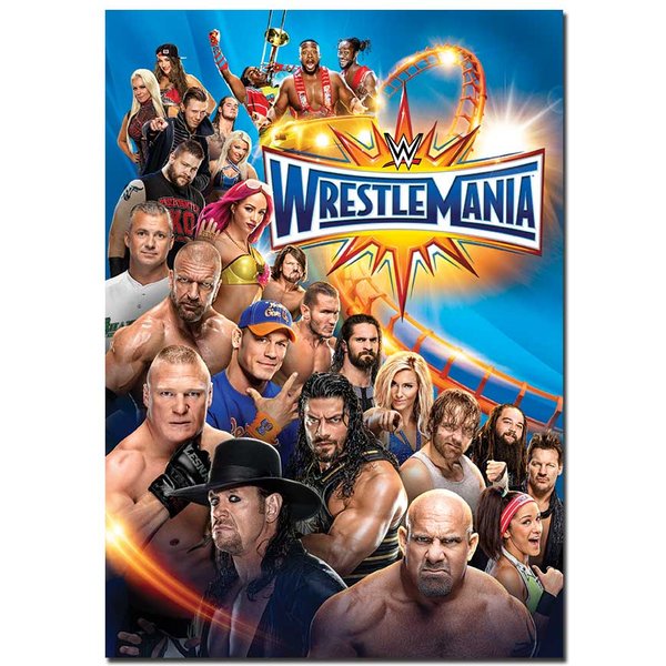WWE WrestleMania 33 Poster | Classic & Official Wrestling Event Wall Art A4 A3