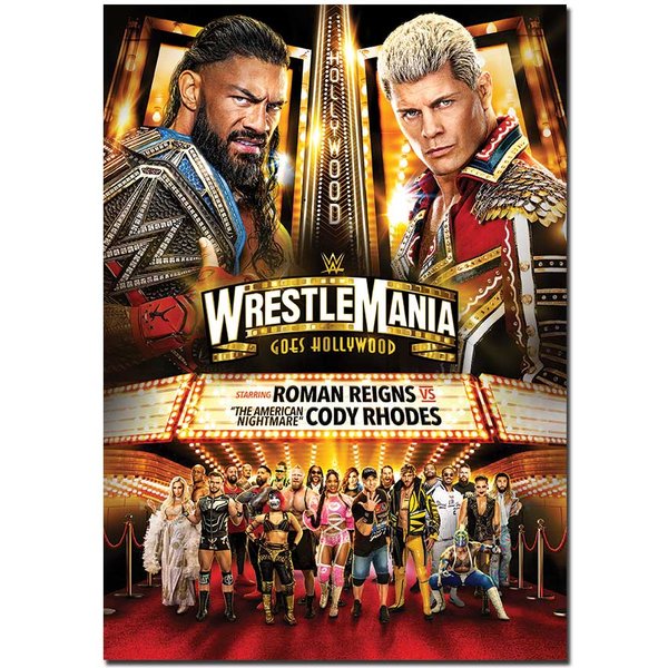 WWE WrestleMania 39 Poster | Classic & Official Wrestling Event Wall Art A4
