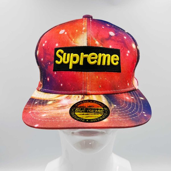 Summer Wide Flat Brim Embroidered Baseball Cap | Colourful Galaxy