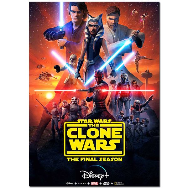 Star Wars - Clone Wars Final Season Movie Poster | Official Art Print A3 A4