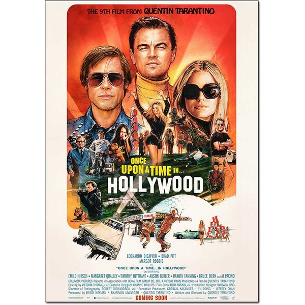 Once Upon A Time In Hollywood – Tarantino Movie Poster | Official Art Print A3 A4
