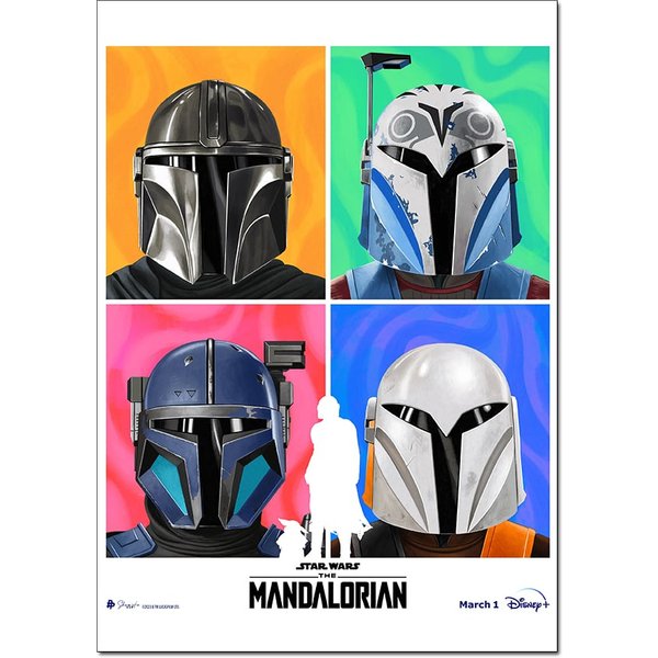 Star Wars - The Mandalorian 3 Movie Poster | Official Art Print A3 A4