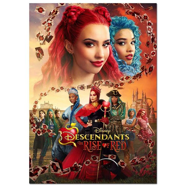 Descendants: The Rise of Red Movie Poster | Official Art Print A3 A4