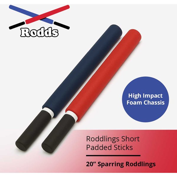 Roddlings Short 20" Padded Sticks | Sparring Grade - Premium Full-Contact Training Sticks