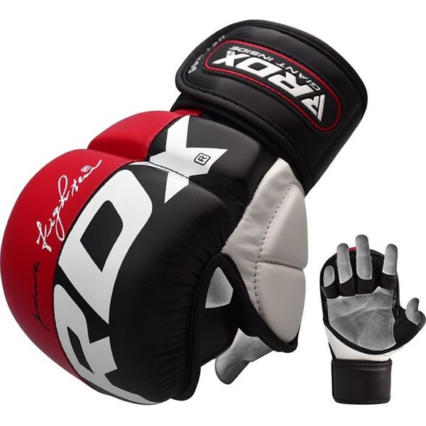 RDX T6 MMA Sparring Gloves 7oz | Red Large