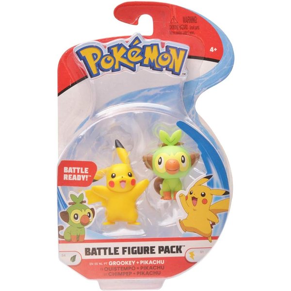 Pokémon Battle Figure Pack – Grookey & Pikachu