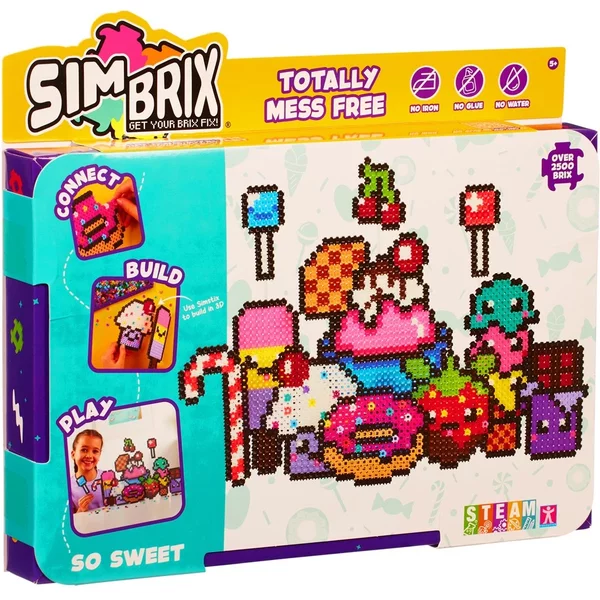 Simbrix Totally Mess Free Building Set – Sweet Treats Pixel Art Kit