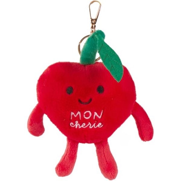Cute Cherry Plush Keyring – “Mon Chérie” Soft Bag Charm