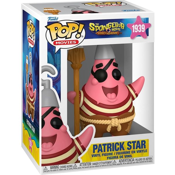 Funko POP! Patrick Star Pirate #1939 SpongeBob Movie Vinyl Figure
