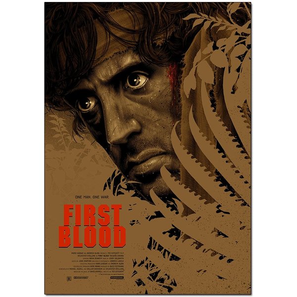 Rambo - First Blood Movie Poster | Official Wall Art A4 A3