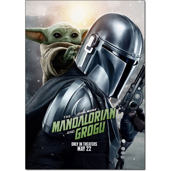 The Mandalorian and Grogu Movie Poster - Star Wars | Official Wall Art A4 A3
