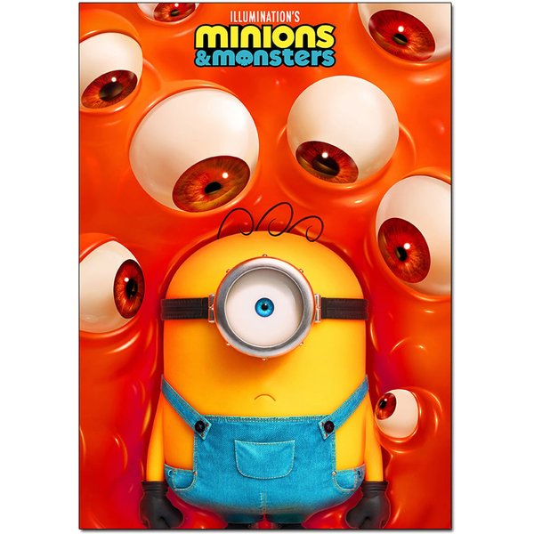 Minions & Monsters Movie Poster | Official Wall Art A4 A3