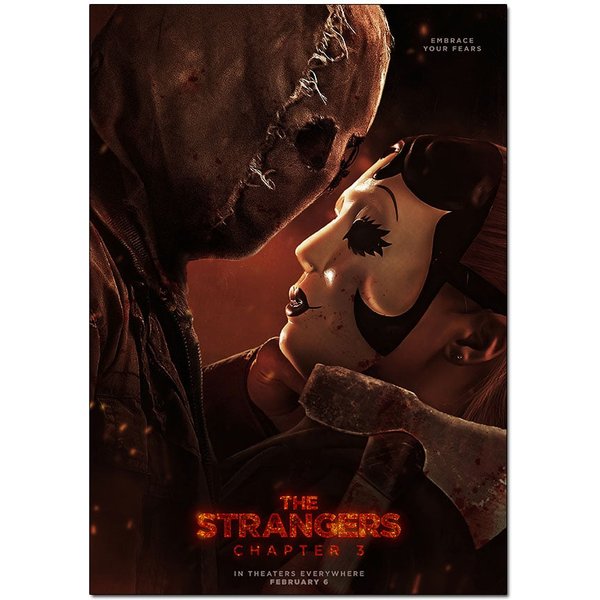 The Strangers - Chapter 3 Horror Movie Poster | Official Wall Art A4 A3
