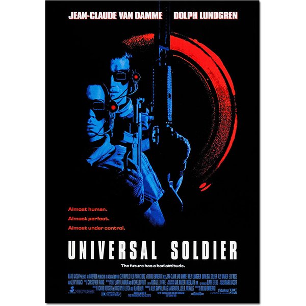 Universal Soldier Movie Poster - Jean-Claude Van Damme | Official Wall Art A4 A3