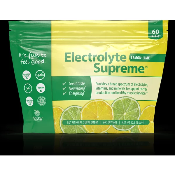 Electrolyte Supreme - 60 Packets - Lemon Lime - Jigsaw Health