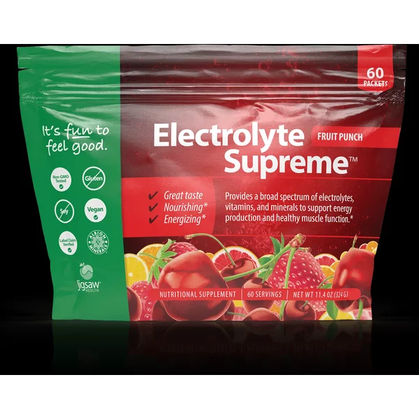 Electrolyte Supreme™ Berry-Licious flavour, 60 packets - Jigsaw Health