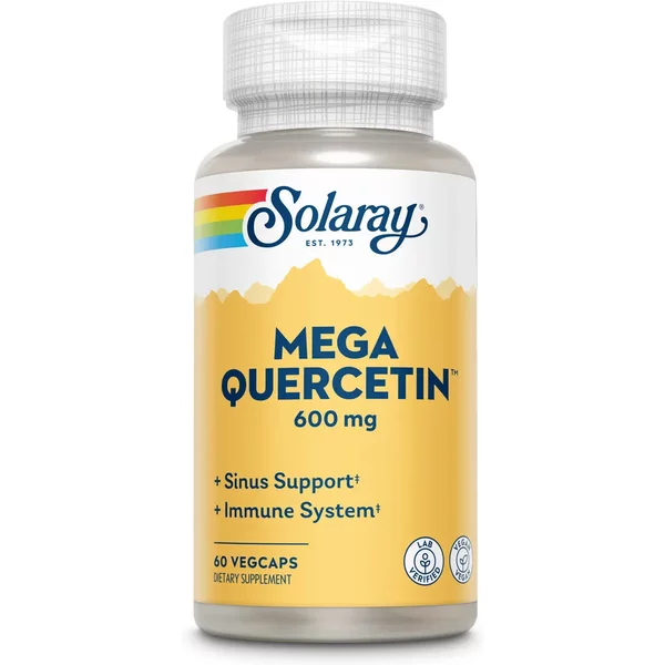 Mega Quercetin, 600 mg, 60 Veggie Caps - Solaray