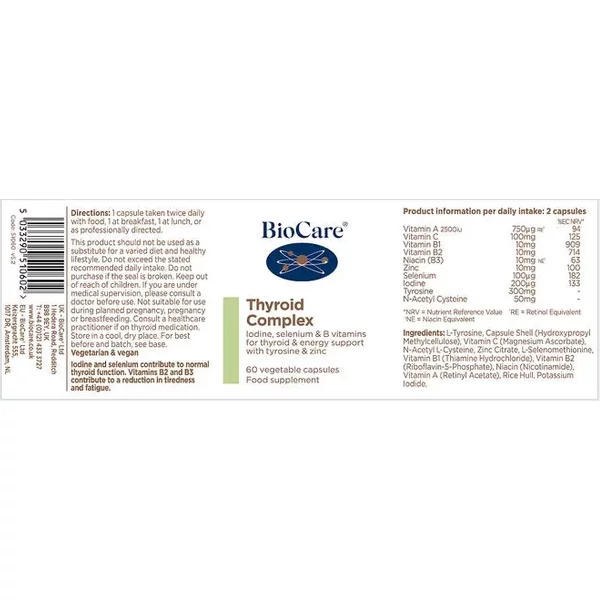 Thyroid Complex (formerly TH 207) 60 Capsules - BioCare