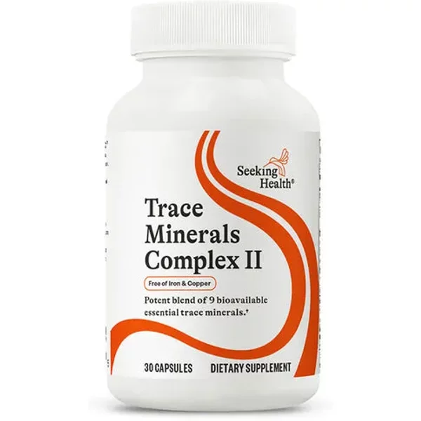 Trace Minerals Complex II - Iron and Copper Free - 30 Vegetable Capsules - Seeking Health