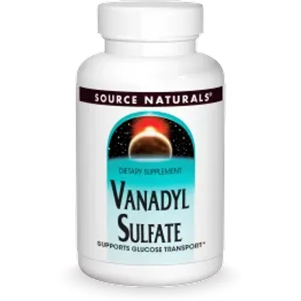 Vanadyl Sulfate, 10 mg, 100 Tablets - Source Naturals