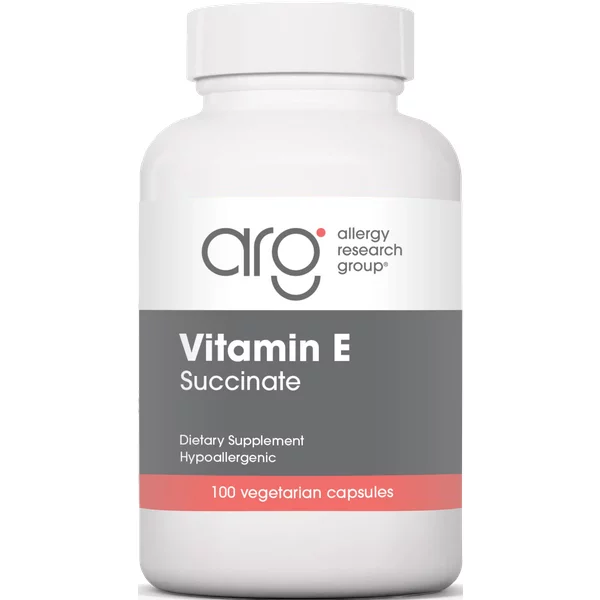 Vitamin E Succinate 100 Capsules - Allergy ResearchGroup