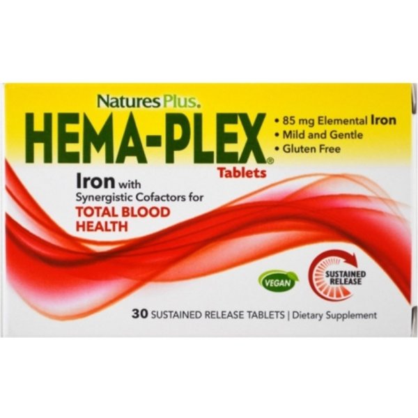 Hema-Plex® 30 tablets to support Healthy red blood cells - Naturesplus®