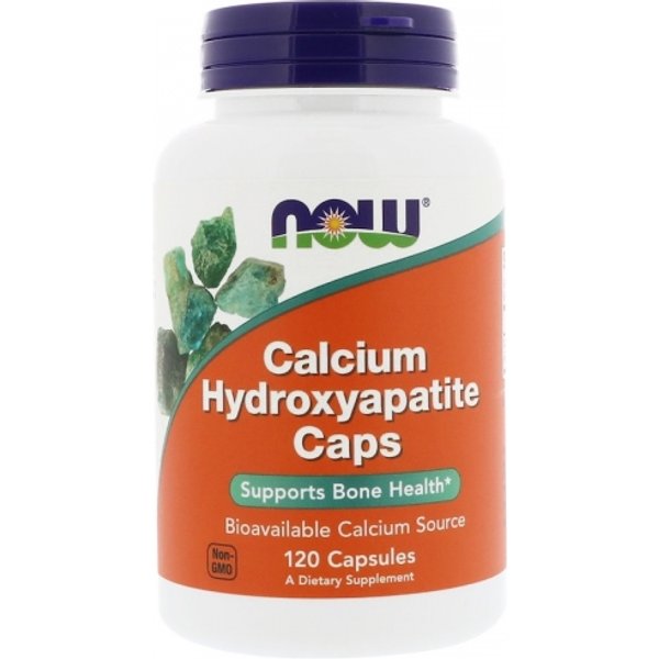 Calcium Hydroxyapatite 120 capsules to supports bone health -NOW®