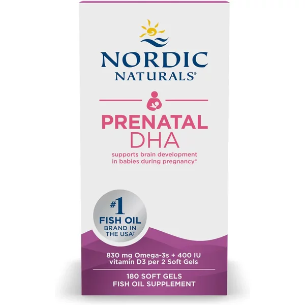 Prenatal DHA 180 softgels to support brain development in babies during pregnancy* - NORDIC NATURALS®