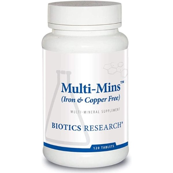 Multi-Mins™ Iron & Copper Free 120 tablets - BIOTICS RESEARCH®