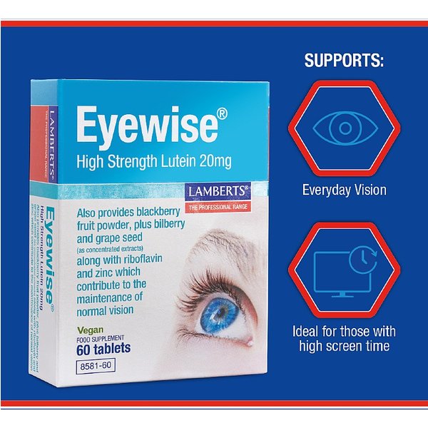 Eyewise® 60 tablets with lutein- LAMBERTS®