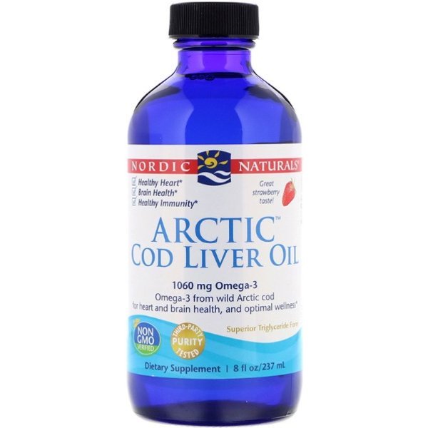 Arctic Cod Liver Oil (Strawberry) 237ml - Nordic Naturals