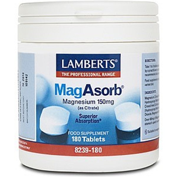 MagAsorb® 180 tablets for healthy bones and muscles - LAMBERTS®