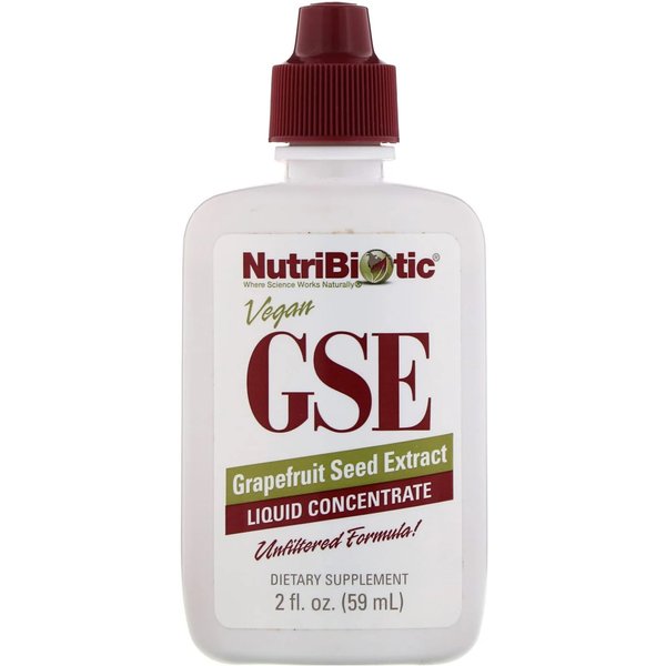 GSE Grapefruit Seed Extract, Liquid Concentrate, 59ml - NutriBiotic