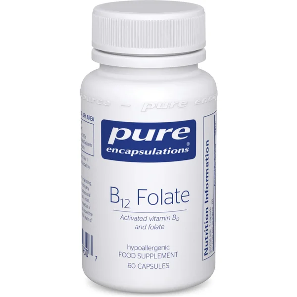 B12 Folate, 60 veg caps - Pure Encapsulations