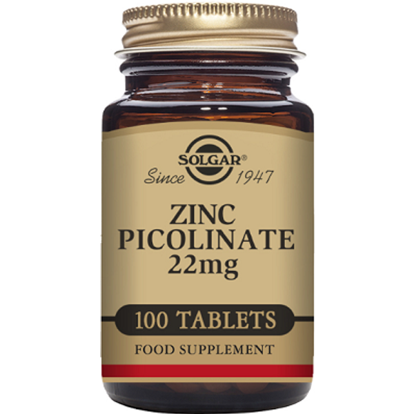 Zinc Picolinate 100 tablets to support immune system health - SOLGAR®