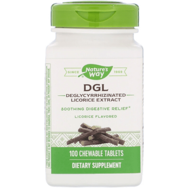 DGL, Original, 100 Chewable Tablets Licorice flavour - Nature's Way