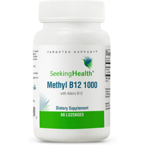 Methyl B12 1000 60 lozenges to support healthy homocysteine levels - Seeking Health®