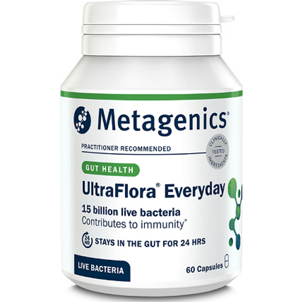 UltraFlora Everyday Dairy Free Probiotic (60 Capsules) – Metagenics