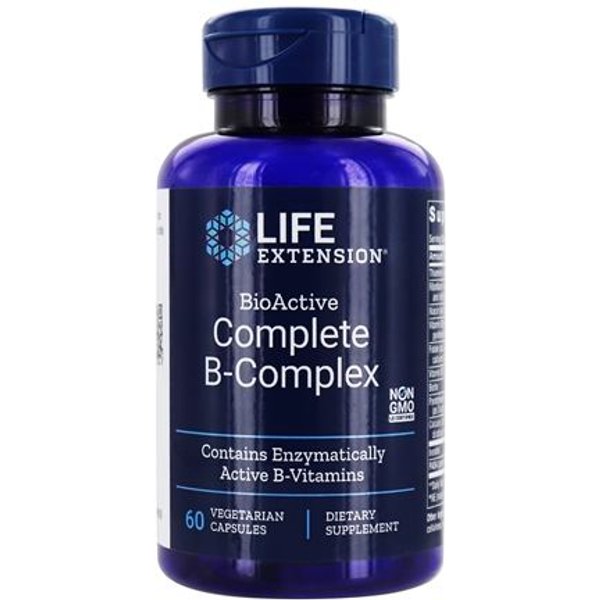 BioActive Complete B-Complex 60 capsules - LIFE EXTENSION®