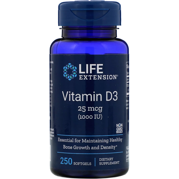 Vitamin D3 250 softgels with cholecalciferol- LIFE EXTENTION®