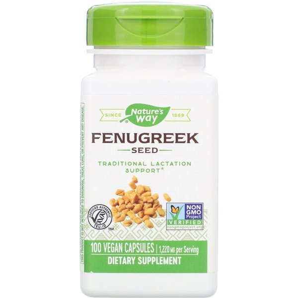Fenugreek Seed 1220 mg, 100 Vegan Capsules - Nature's Way