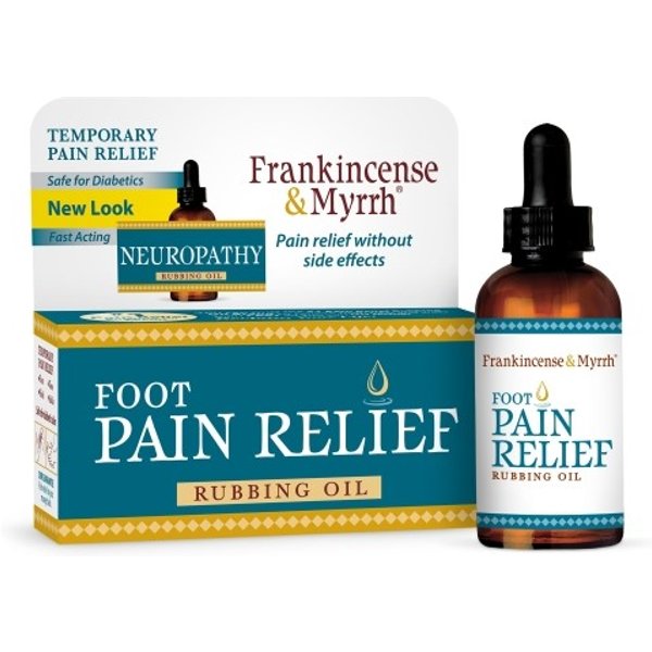 Frankincense & Myrrh, Foot Pain Relief - Neuropathy, Rubbing Oil, 2 fl oz (59 ml) - Frankincense & Myrrh