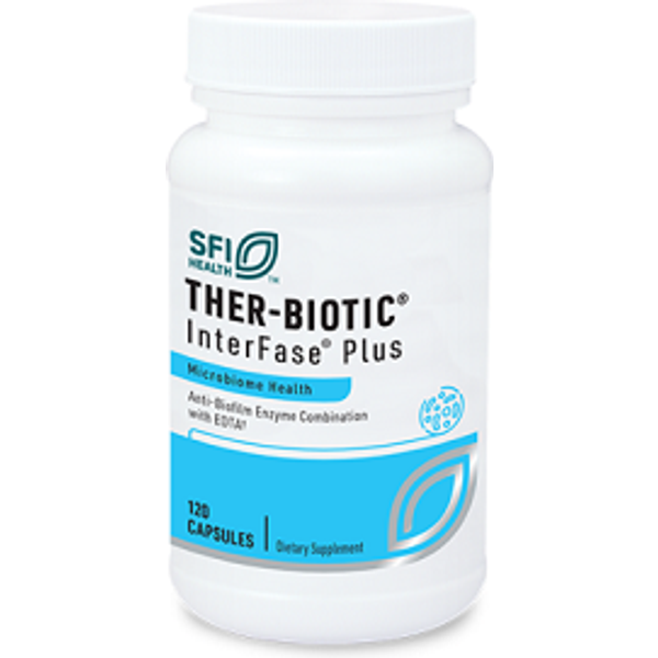 Ther-biotic® interfase® plus 120 capsules with proprietary enzyme and EDTA blend - SFI HEALTH™