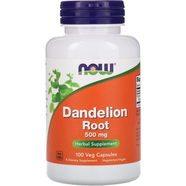 Dandelion Root 100 capsules with taraxacum officinale- now®
