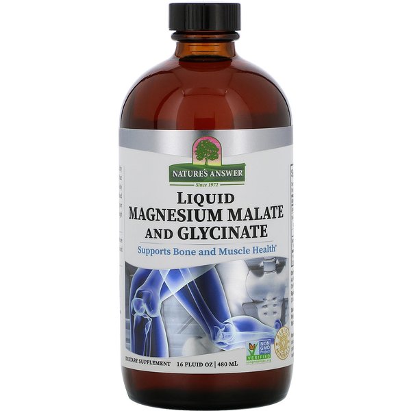 Liquid Magnesium Malate And Glycinate 480ml - NATURES'S ANSWER